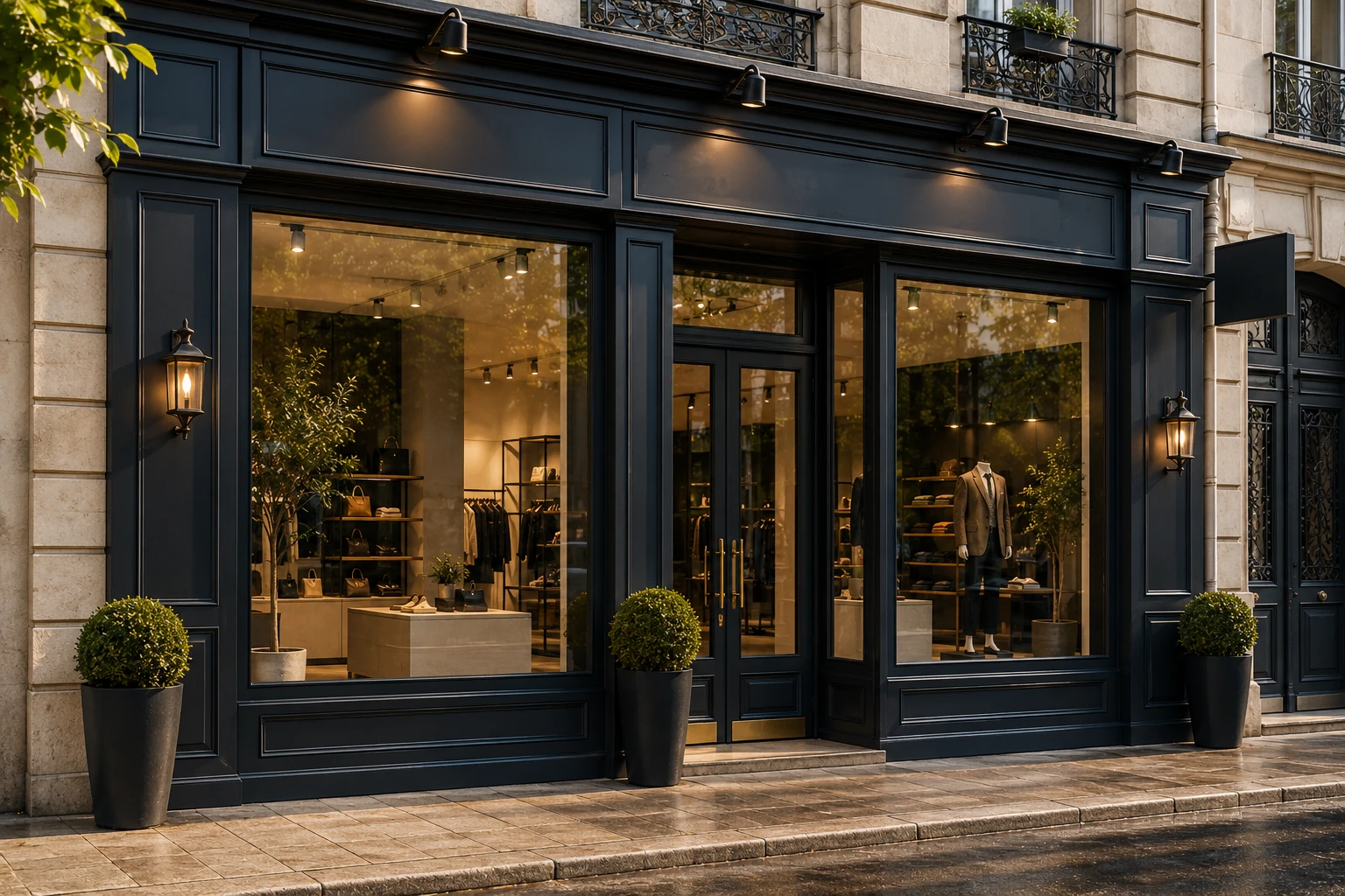 Rénovation de devanture de magasin à Lyon
